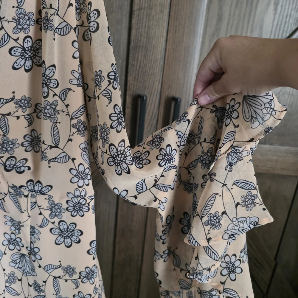 For Love And Lemons Peach Floral Dress
